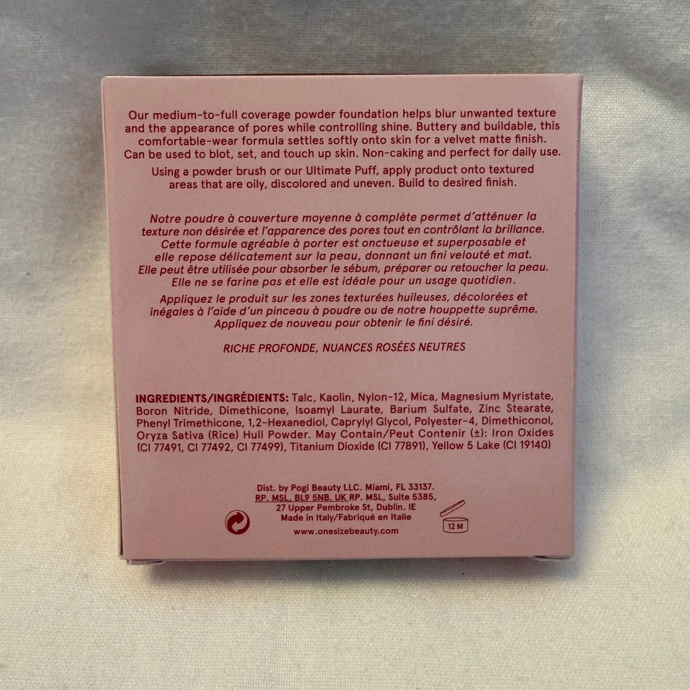 ONE/SIZE Turn Up‎ The Base Versatile Foundation Powder - Deep 4 NR - New